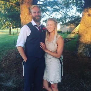 Free people dress with built in slip